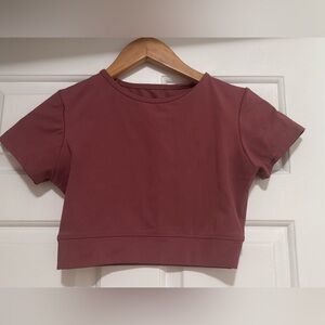 Elegant Mauve Crop Top